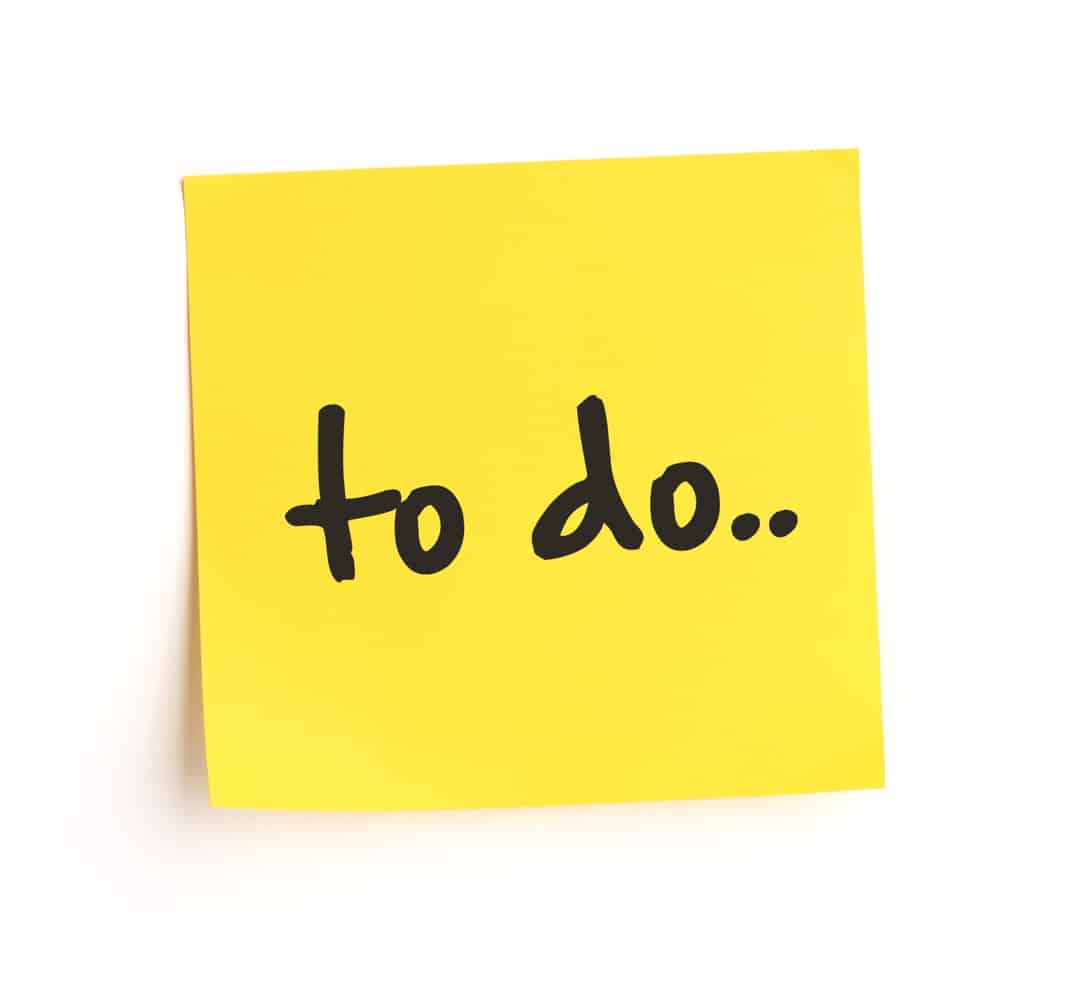 To Do list Five Home Maintenance Resolutions to Keep in 2018